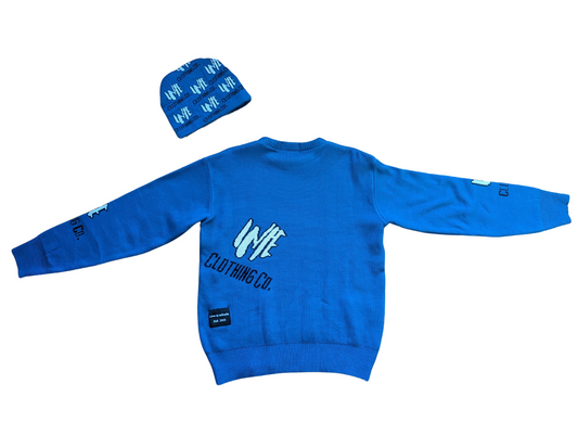 "Infe Clothing Co." Boxy Sweater and Beanie Set