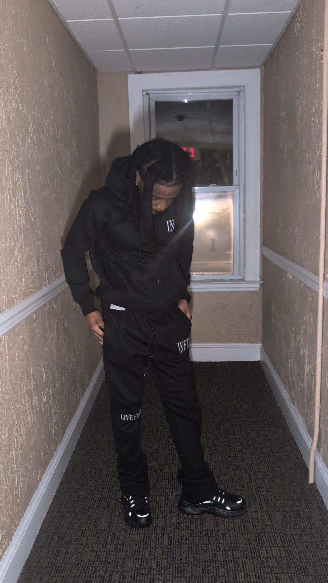 "Love Is Infenite" Stacked Sweatsuit