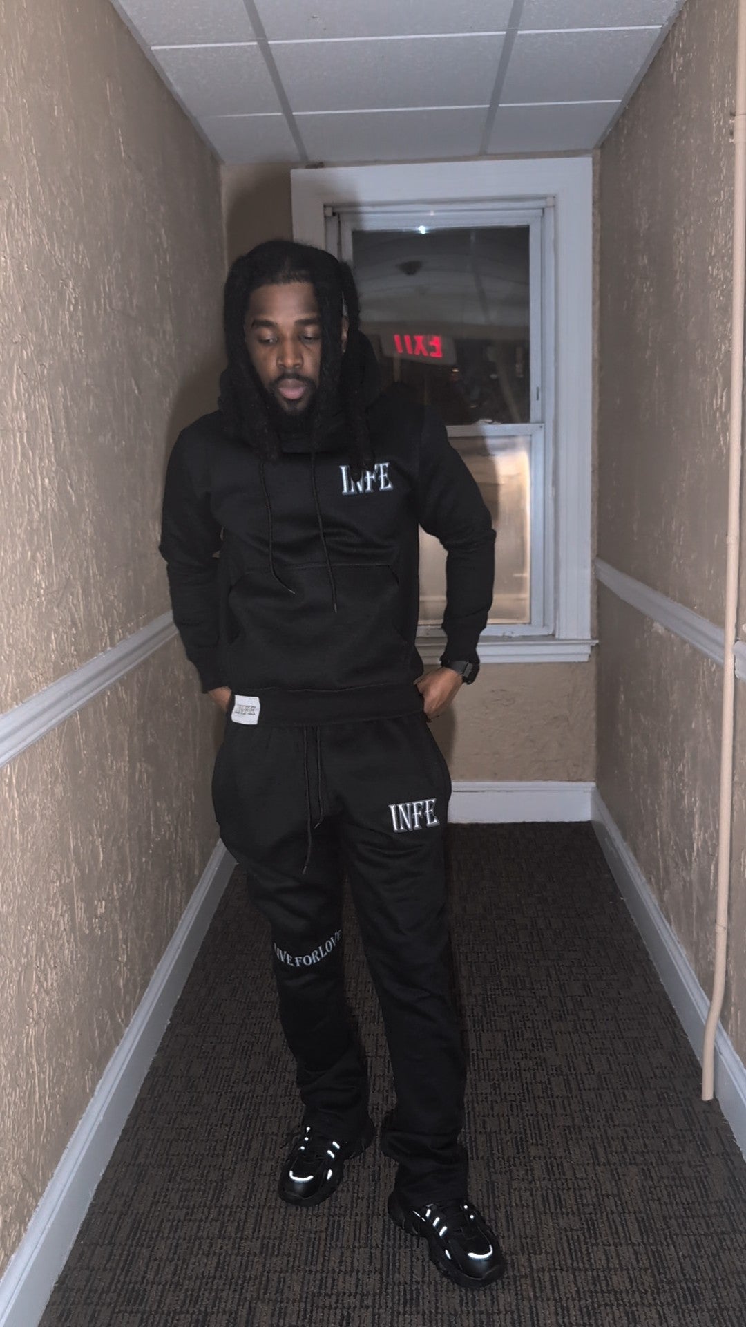 "Love Is Infenite" Stacked Sweatsuit